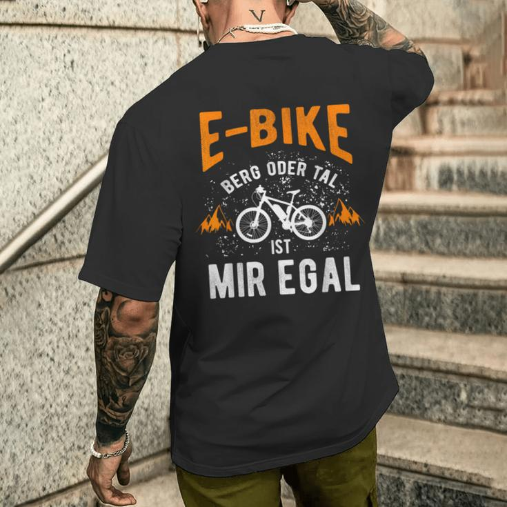 E-Bike Bicycle E Bike Electric Bicycle Man Slogan T-Shirt mit Rückendruck Geschenke für Ihn