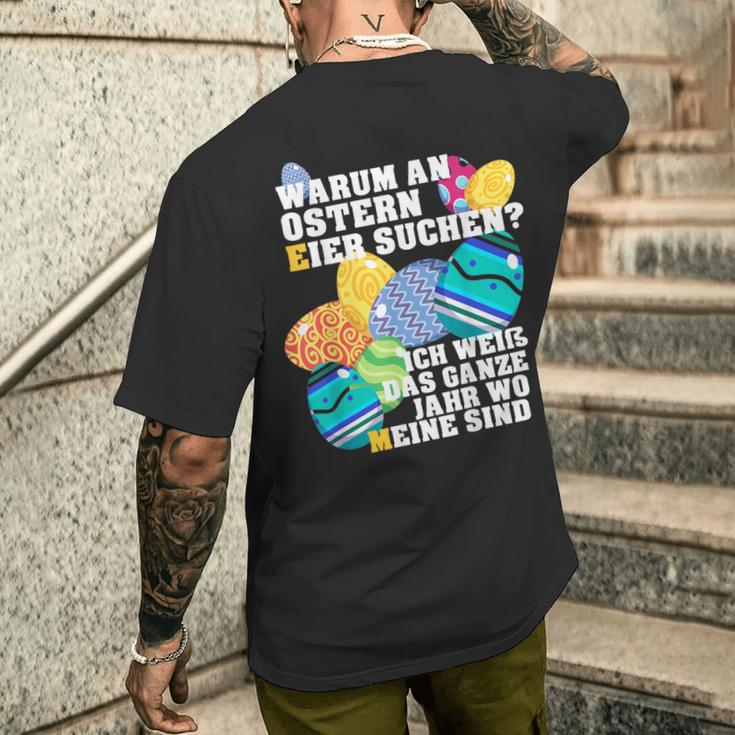 Easter Easter Dad Eggs Easter T-Shirt mit Rückendruck Geschenke für Ihn