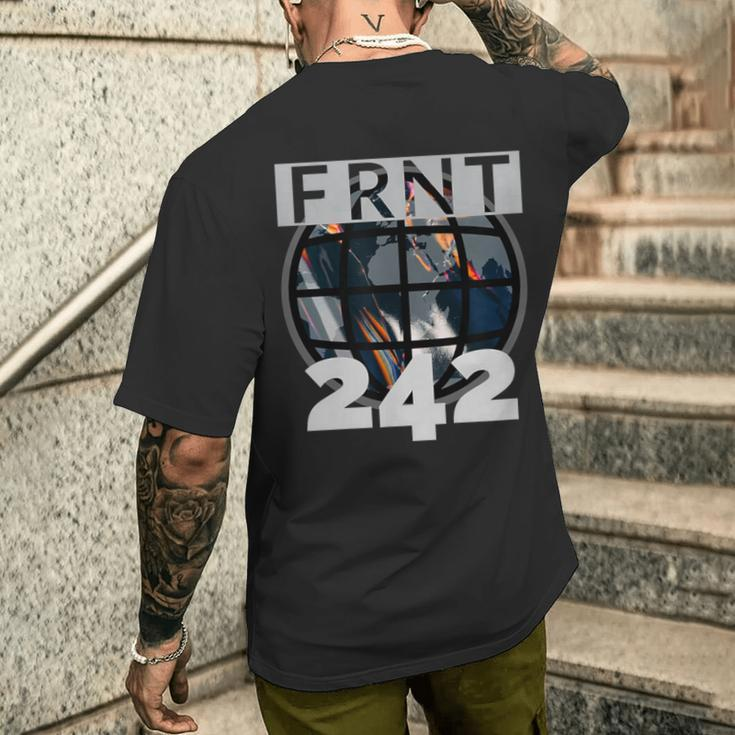 Ebm-Front Electronic Body Music Pro-Frnt-242 S T-Shirt mit Rückendruck Geschenke für Ihn