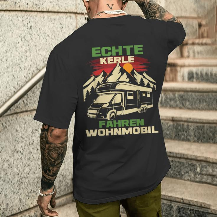 Echte Kerle Fahren Wohnmobil Camper T-Shirt mit Rückendruck Geschenke für Ihn