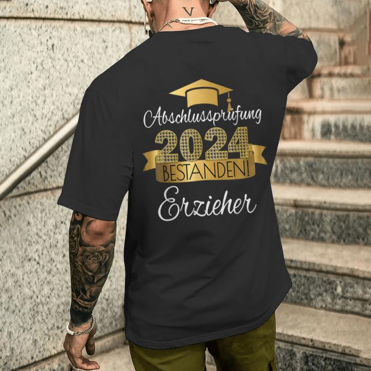 Educator I Prüfung Bestanden Ausgelernt Dual Training T-Shirt mit Rückendruck Geschenke für Ihn