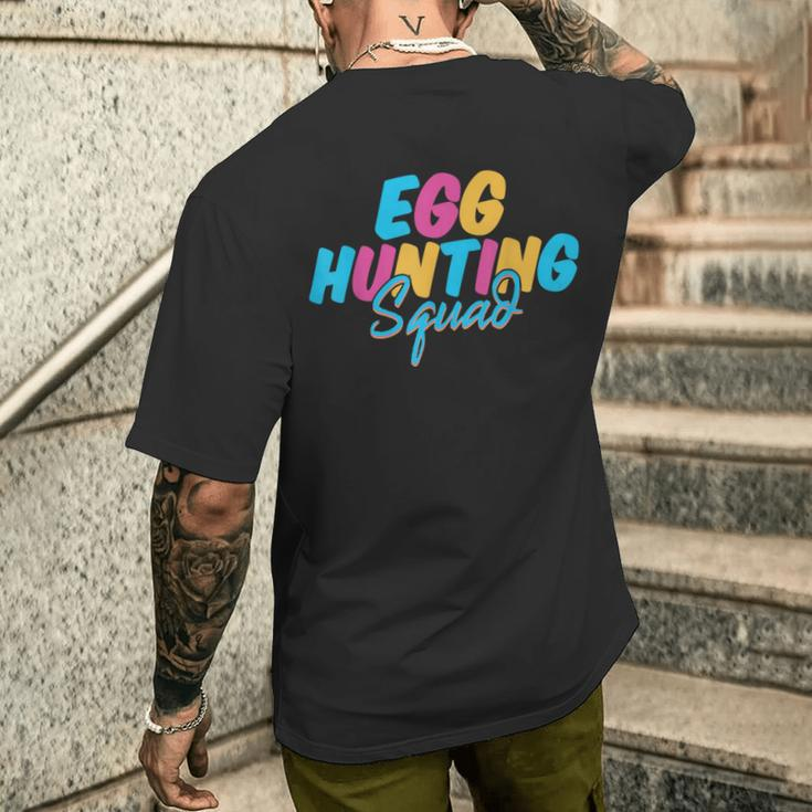 Egg Hunting Squad Easter Egg Hunt Men's T-shirt Back Print Gifts for Him