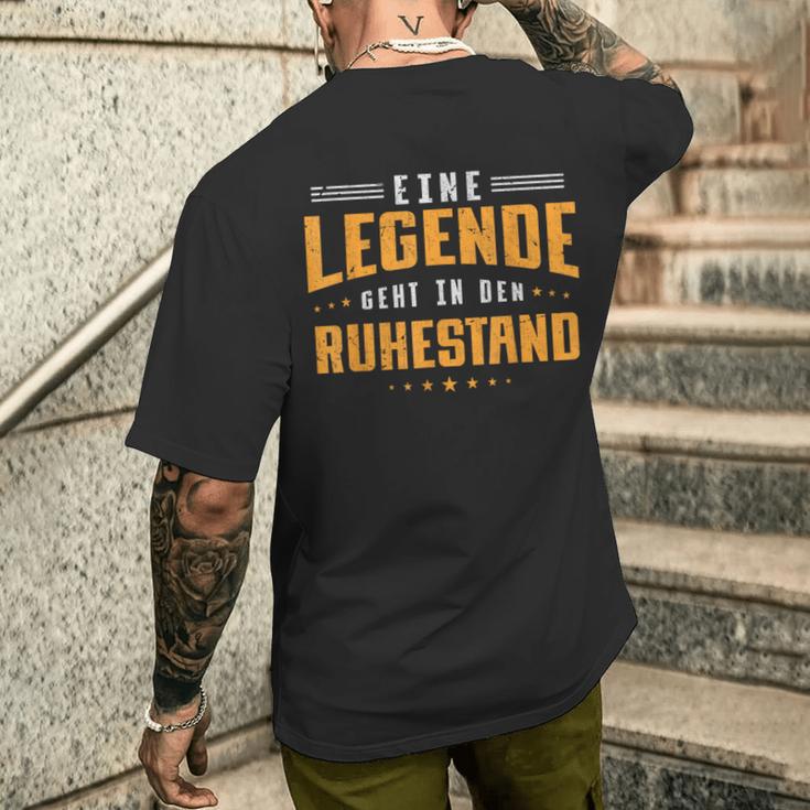 Eine Legende Geht In Den Retirement Pensioner T-Shirt mit Rückendruck Geschenke für Ihn