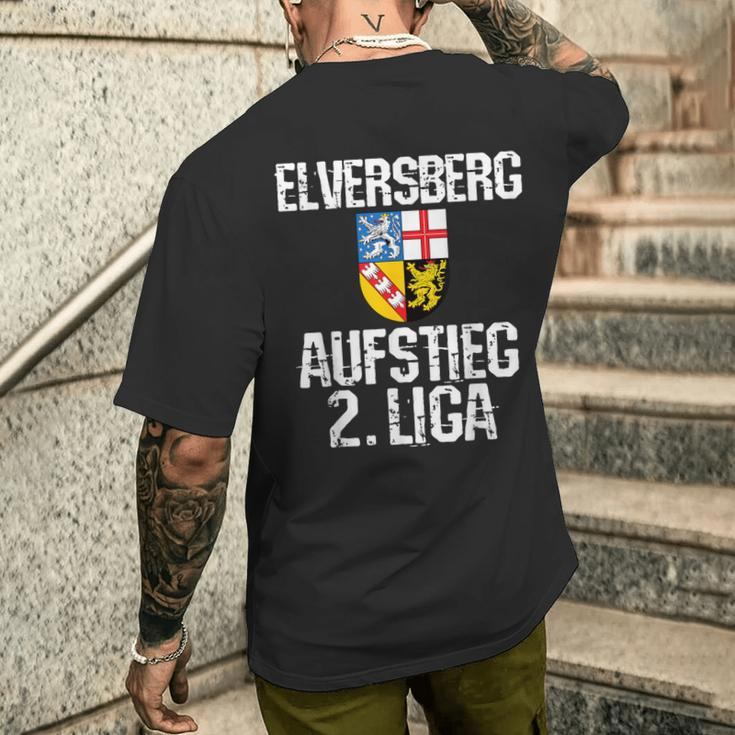 Elversberg Saarland Sve 07 Fan 2 League Aufsteigung 2023 Football T-Shirt mit Rückendruck Geschenke für Ihn