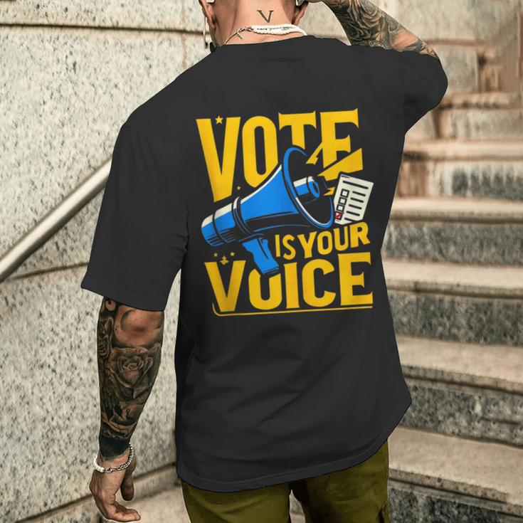 Empower Your Voice Men's T-shirt Back Print Funny Gifts