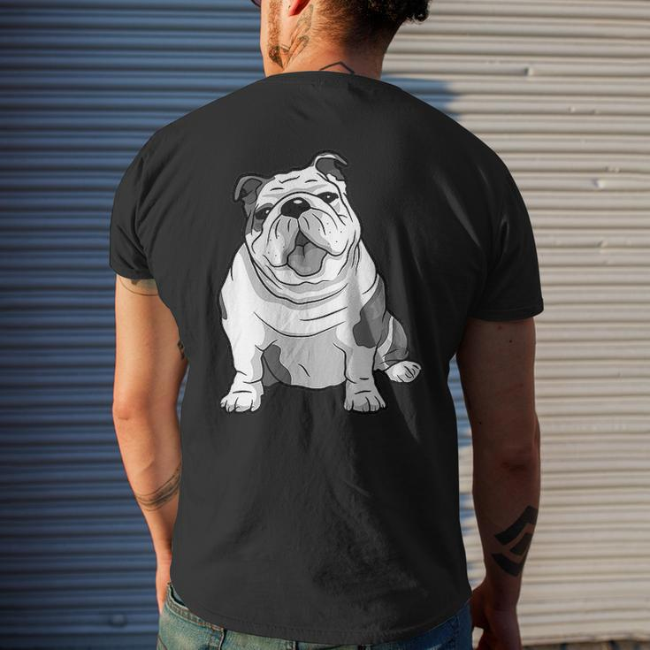 English Bulldog Graphic For Dog Lovers For Dog Owners Dog Mens Back Print T-shirt Gifts for Him