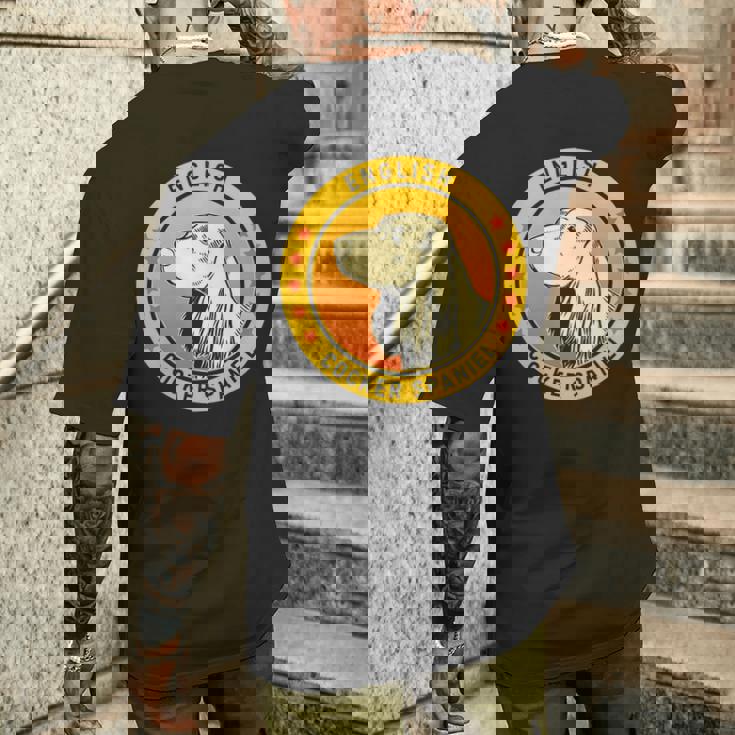 English Cocker Spaniel Dog Lover Men's T-shirt Back Print Gifts for Him