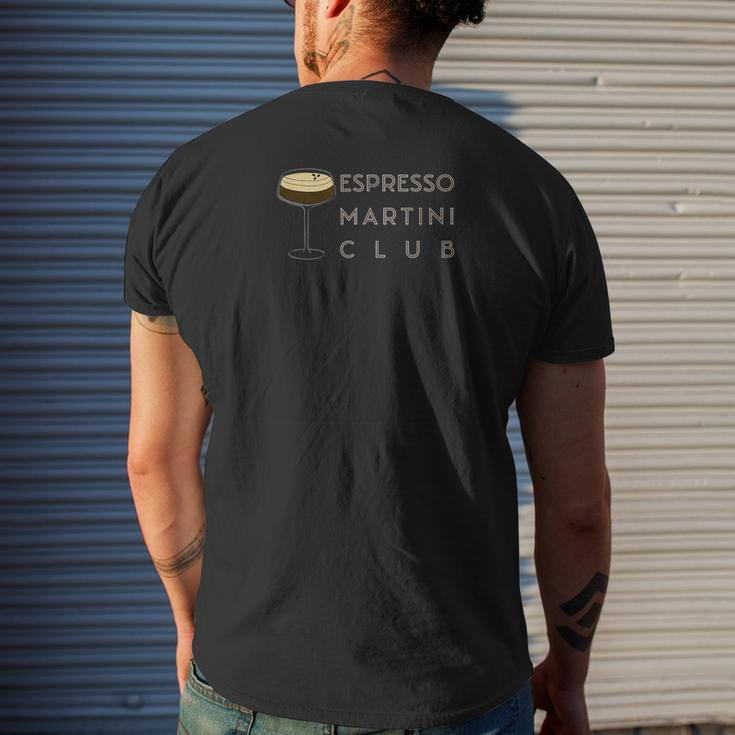 Espresso Martini Club Men's T-shirt Back Print Gifts for Him