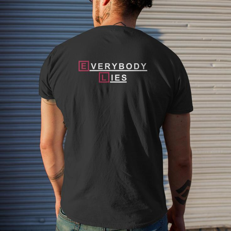 Everybody Lies House Md T-Shirt Mens Back Print T-shirt Gifts for Him
