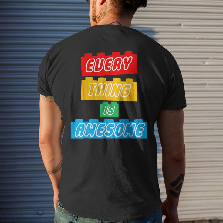Everything S Awesome For The Eternal Optimist Great Men's T-shirt Back Print Gifts for Him
