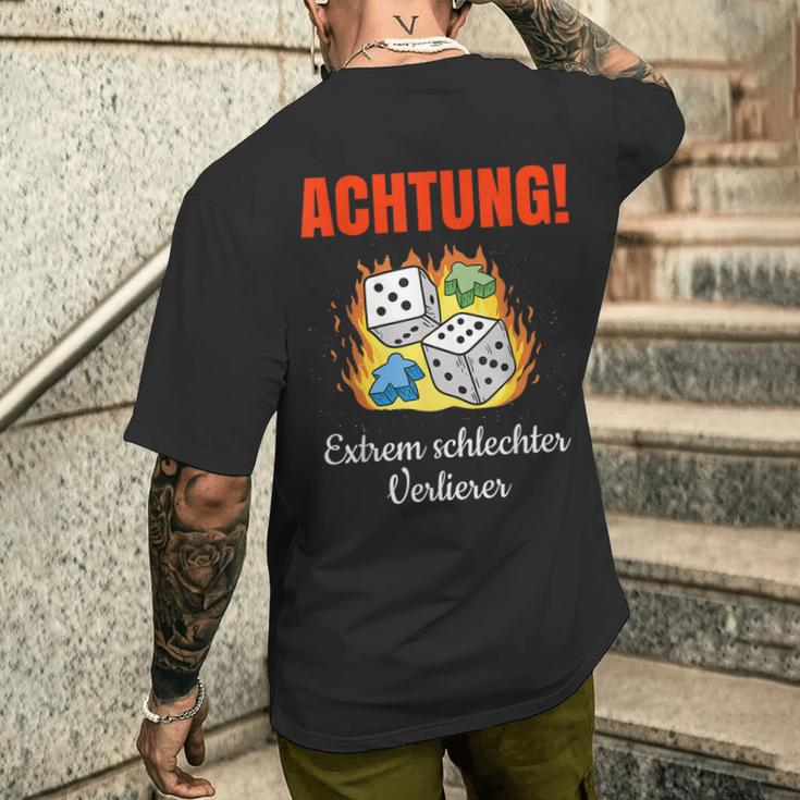 Extrem Schlechter Verlierer As A Board Game S T-Shirt mit Rückendruck Geschenke für Ihn