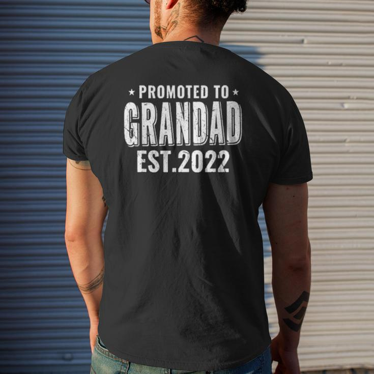 Family 365 Promoted To Grandad 2022 Grandpa Mens Back Print T-shirt Gifts for Him
