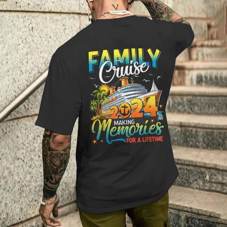 Family Cruise 2024 Making Memories For A Lifetime Summer Men's T-shirt Back Print Gifts for Him