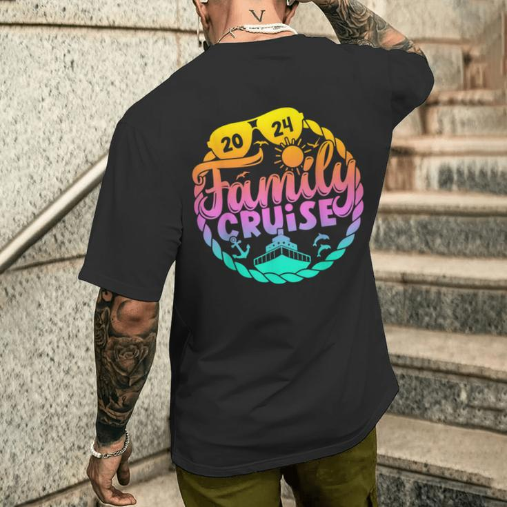 Family Cruise 2024 Matching Group Family Summer Vacation Men's T-shirt Back Print Gifts for Him