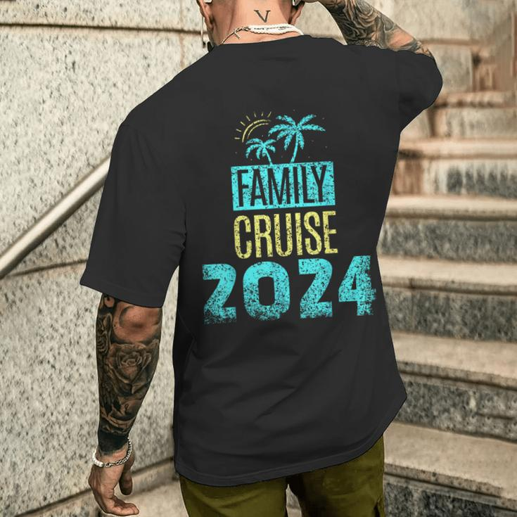 Family Cruise 2024 Travel Ship Vacation Men's T-shirt Back Print Gifts for Him