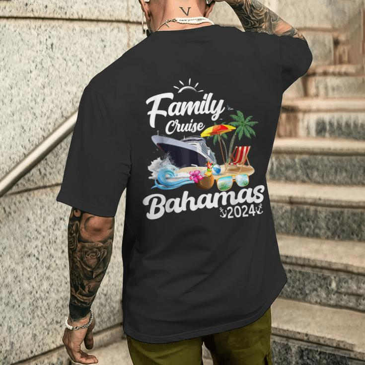 Family Cruise Bahamas 2024 Men's T-shirt Back Print Gifts for Him