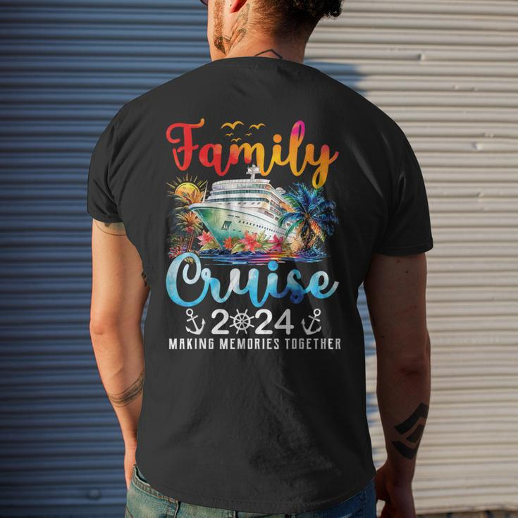 Family Cruise Ship Vacation Trip 2024 Family Cruise Matching Men's T-shirt Back Print Gifts for Him