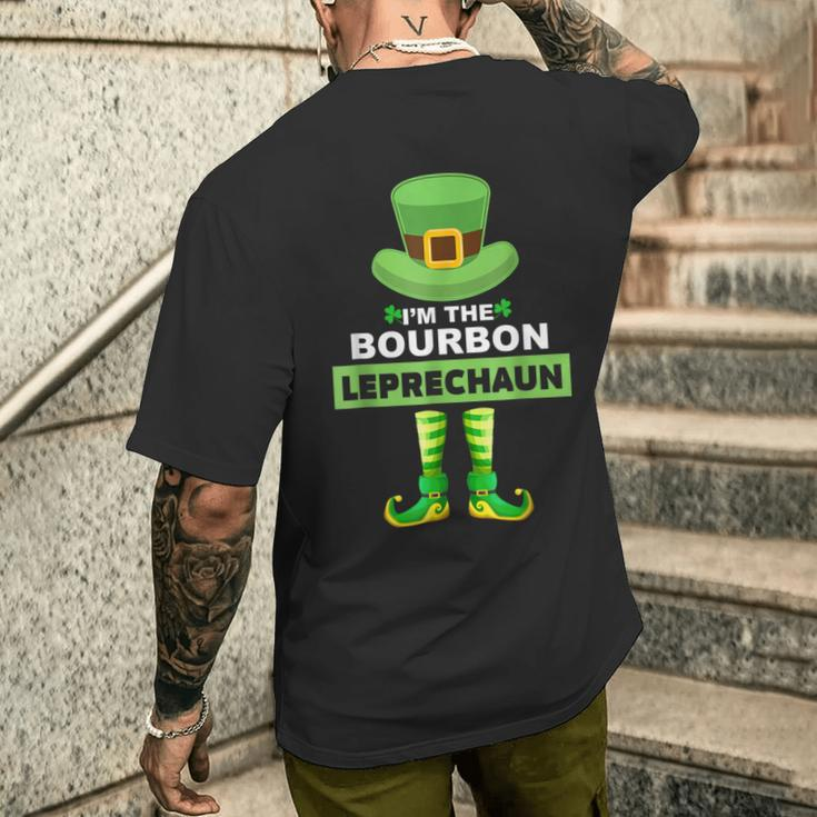 Family Matching I'm The Bourbon Leprechaun St Patrick's Day Men's T-shirt Back Print Gifts for Him