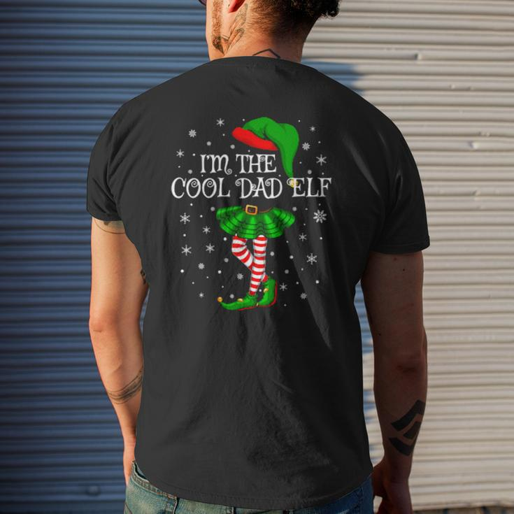 Family Matching I'm The Cool Dad Elf Christmas Mens Back Print T-shirt Gifts for Him
