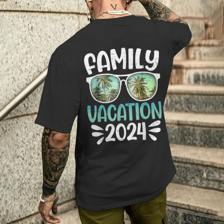 Family Vacation 2024 Family Group Matching Summer Beach Trip Men's T-shirt Back Print Gifts for Him