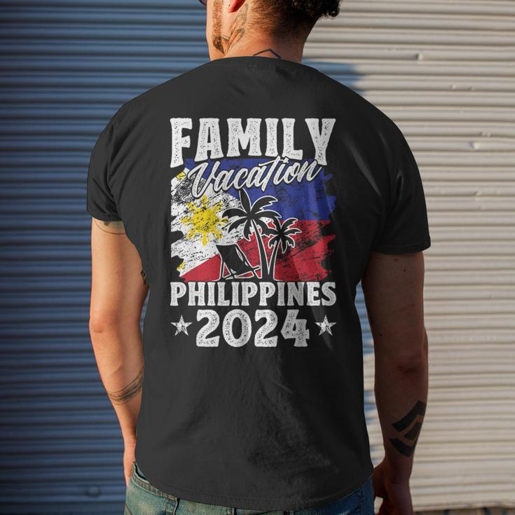 Family Vacation Philippines 2024 Beach Summer Vacation Men's T-shirt Back Print Gifts for Him
