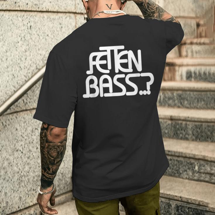 Fat Bass Bpm Idea Music Techno T-Shirt mit Rückendruck Geschenke für Ihn