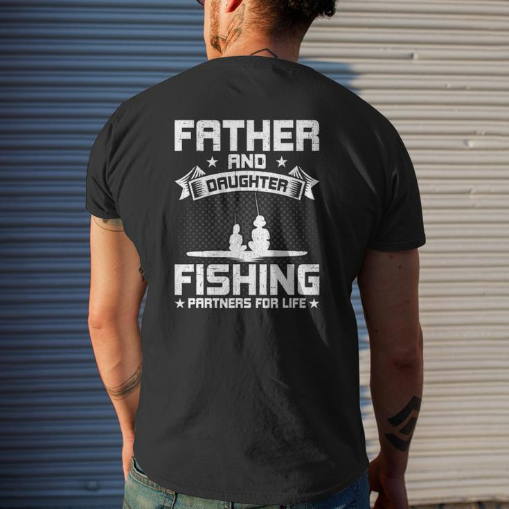 Father And Daughter Fishing Partners For Life Fishing Mens Back Print T-shirt Gifts for Him