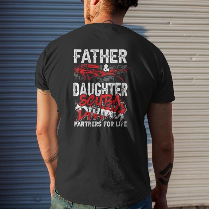 Father And Daughter Scuba Diving Partners For Life Dad Mens Back Print T-shirt Gifts for Him