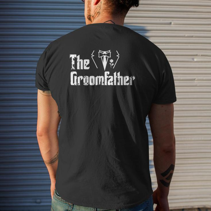 Father Of The Groom Wedding Groom's Dad Mens Back Print T-shirt Gifts for Him