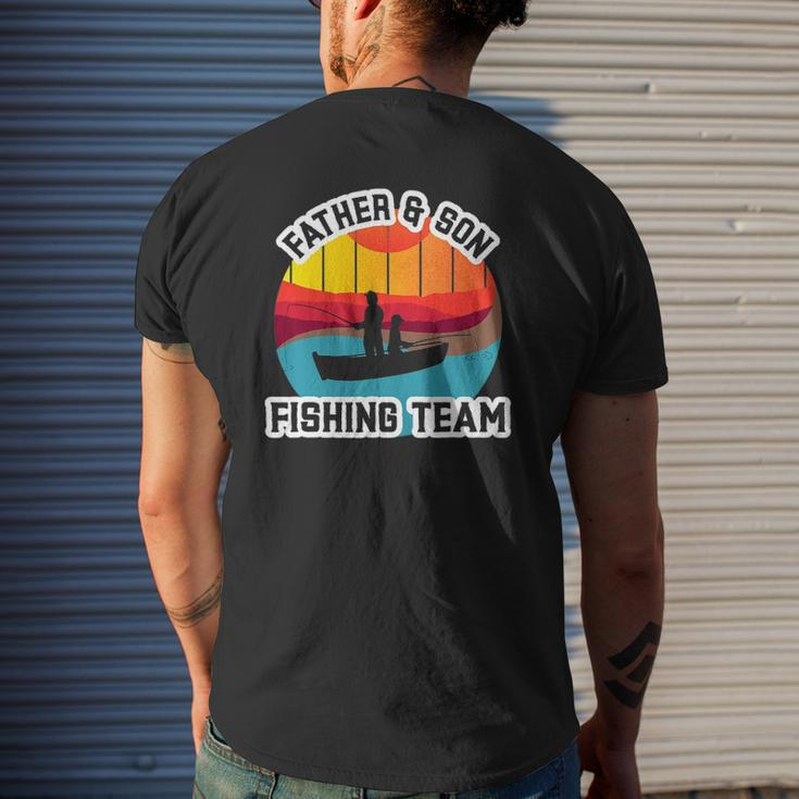Father And Son Fishing Team Father's Day Mens Back Print T-shirt Gifts for Him