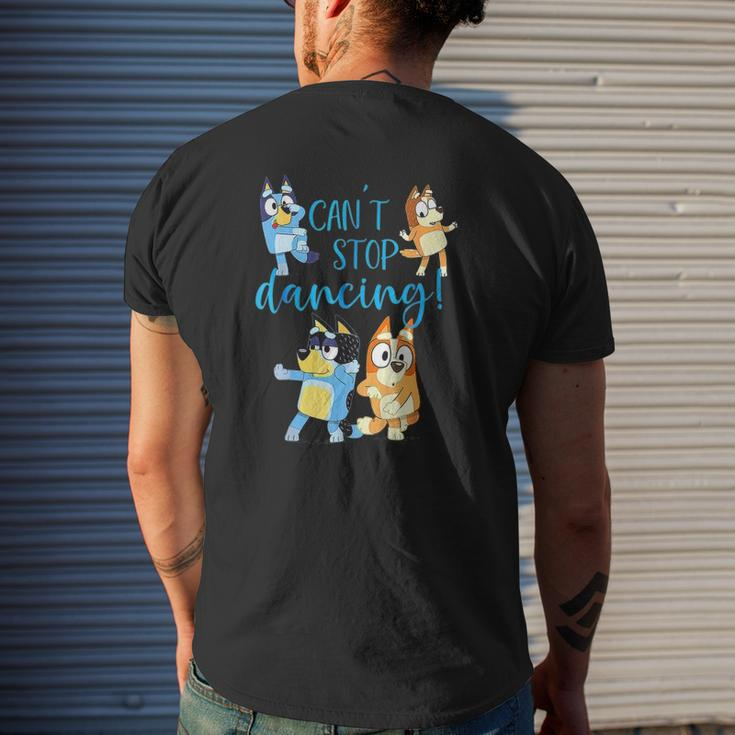 Fathers-Bluey-Dad-Mum Love Father's Day Kids Mens Back Print T-shirt Gifts for Him