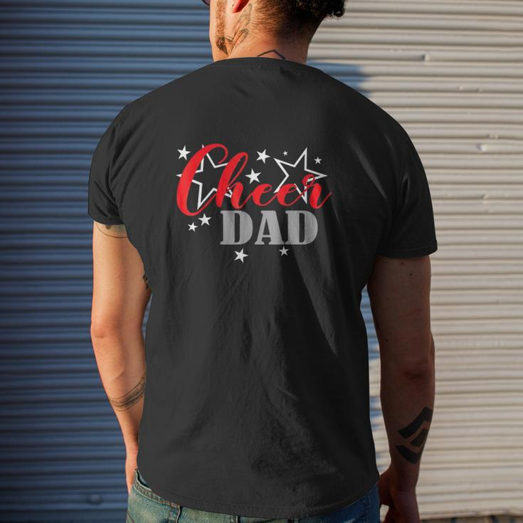 Father's Day Cheerleader Proud Cheer Dad Supporter Mens Back Print T-shirt Gifts for Him