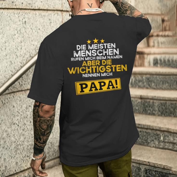 Father's Day Die Wichtigsten Nennen Mich Papa T-Shirt mit Rückendruck Geschenke für Ihn