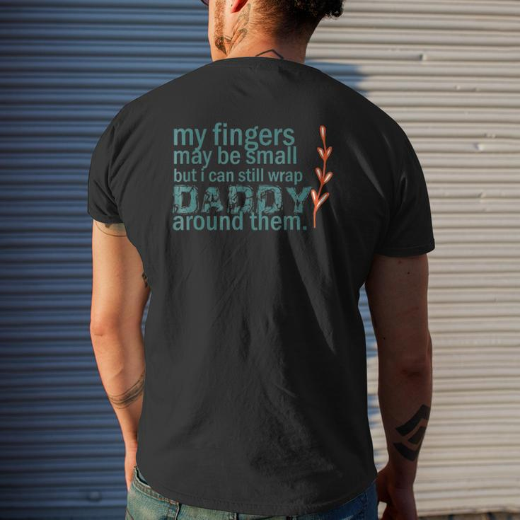 Father's Day First Time Dad Promoted To Daddy Mens Back Print T-shirt Gifts for Him