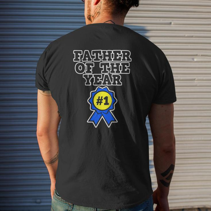 Father's Day For Dad Father Of The Year Raglan Baseball Tee Mens Back Print T-shirt Gifts for Him