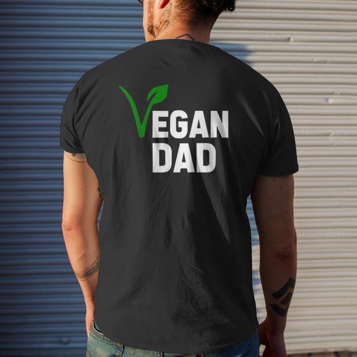 Father's Day Veganism Vegan Dad Mens Back Print T-shirt Gifts for Him
