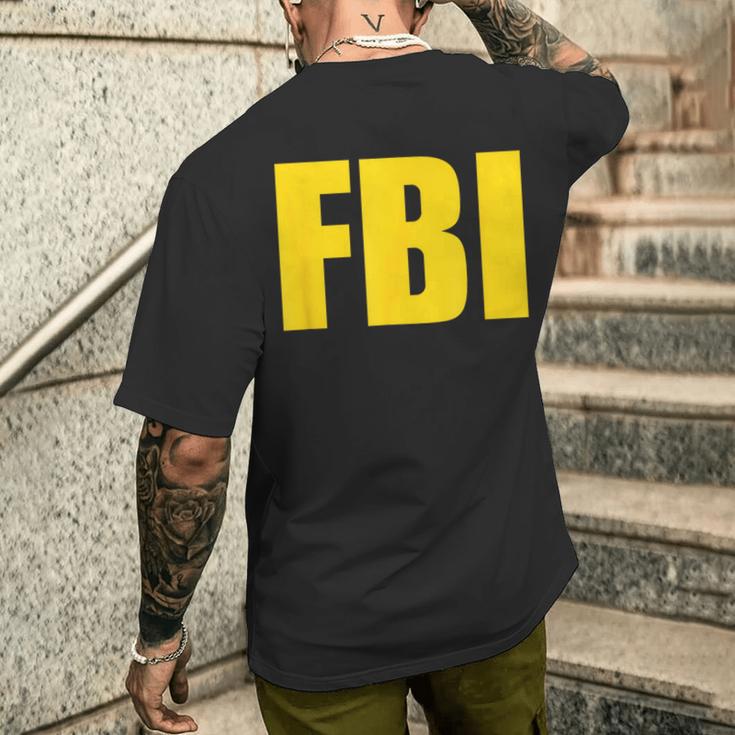 Fbi Federal Bureau Of Investigation Logo T-Shirt mit Rückendruck Geschenke für Ihn