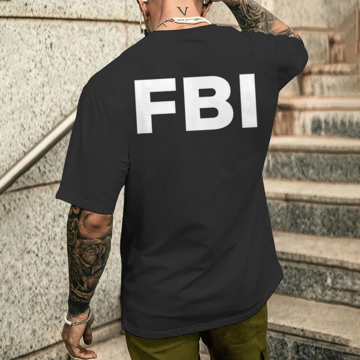 Fbi Logo Federal Bureau Of Investigation T-Shirt mit Rückendruck Geschenke für Ihn