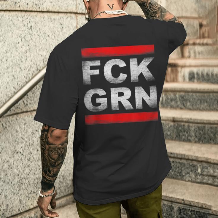 Fck Grn T-Shirt mit Rückendruck Geschenke für Ihn