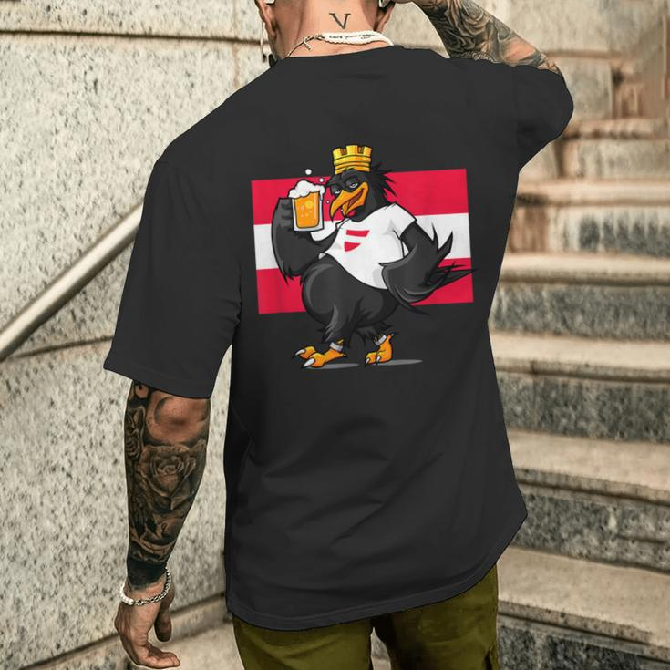 Federal Eagle Austria Besoffener Eagle Rauschkind T-Shirt mit Rückendruck Geschenke für Ihn