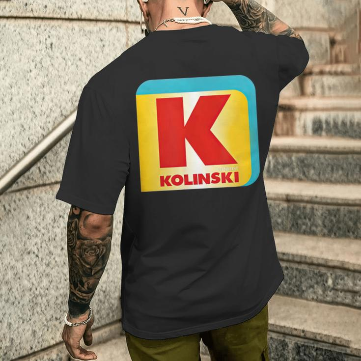 Feinkost Kolinski Langarm-Kurzärmliges Herren-T-Kurzärmliges Herren-T-Shirt, Designer-Top für Gourmet-Fans Geschenke für Ihn