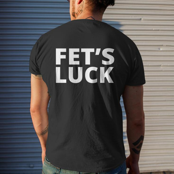 Fets Luck Mens Back Print T-shirt Gifts for Him