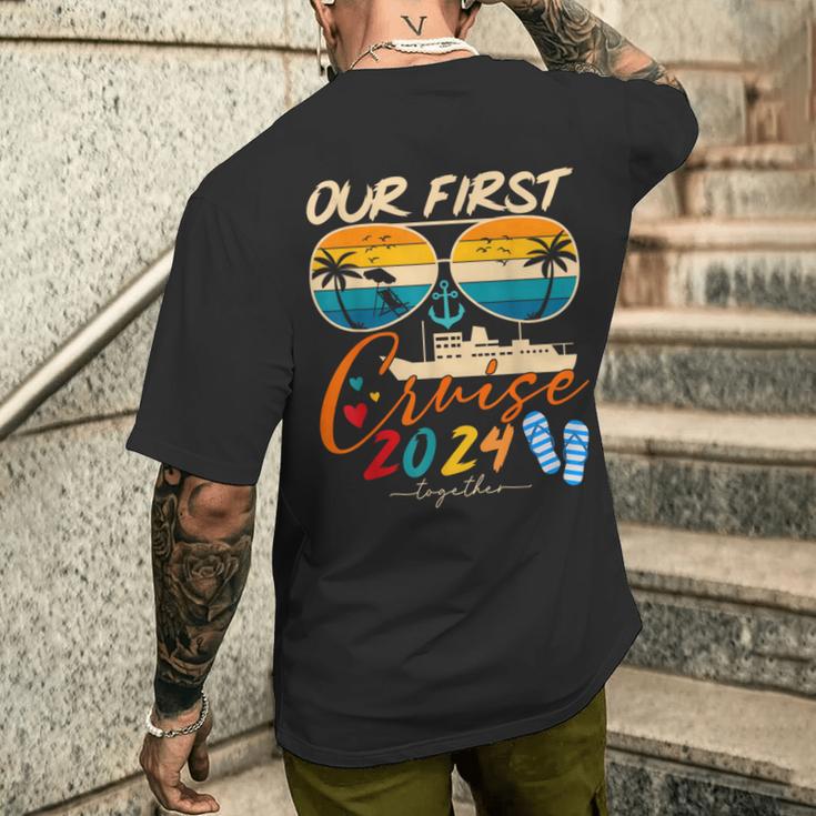 Our First Cruise 2024 Together Matching Couples Cruise Men s T shirt Back Print Monsterry