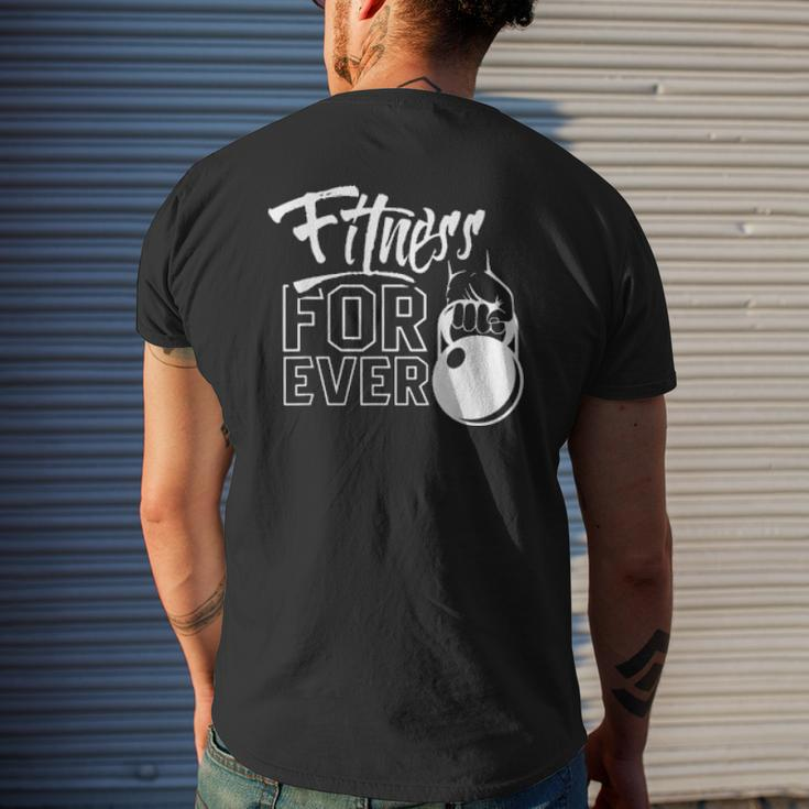 Fitness Forever Weightlifting Gym Workout Training Mens Back Print T-shirt Gifts for Him