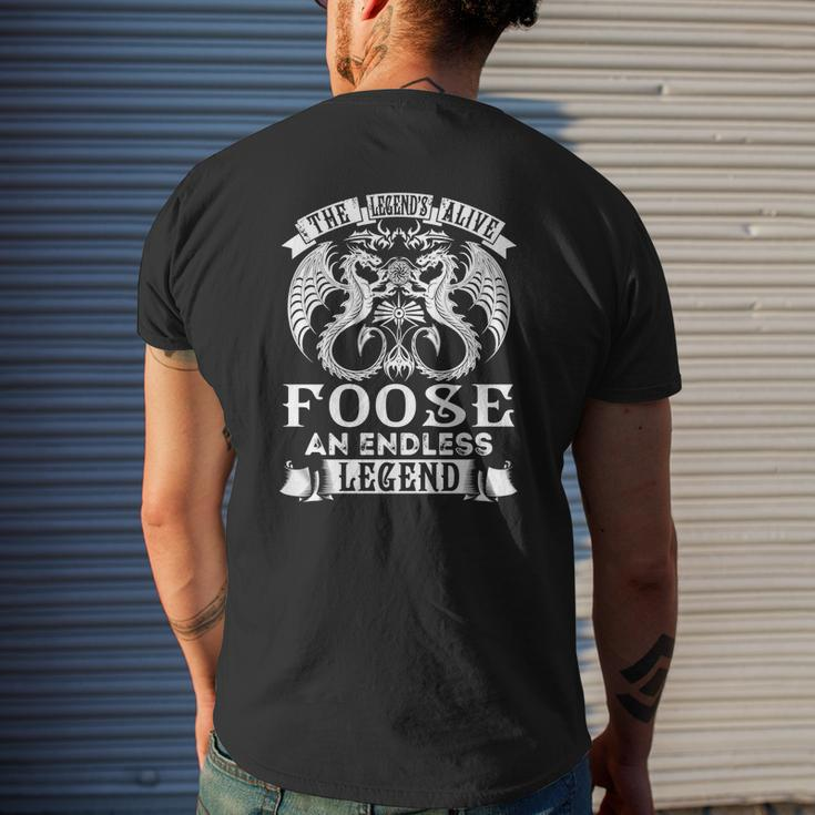 Foose Shirts Legend Is Alive Foose An Endless Legend Name Shirts Mens Back Print T-shirt Gifts for Him