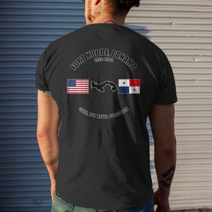 Fort Kobbe Panama Gone But Never Forgotten Veteran Men's T-shirt Back Print Funny Gifts