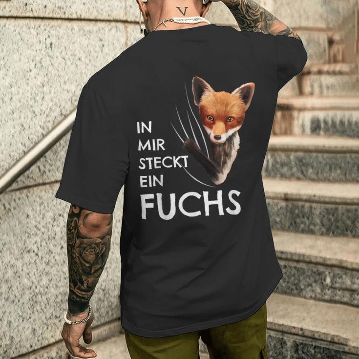 Fox Costume Children's Clothing In Mir Steckt Ein Fuchs T-Shirt mit Rückendruck Geschenke für Ihn