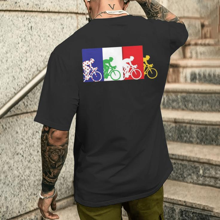 France Bicycle Or French Road Racing In Tour France Men's T-shirt Back Print Gifts for Him