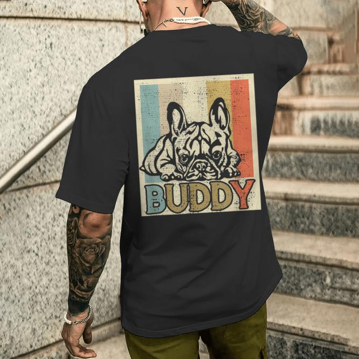 French Bulldog French Bulldog Frenchi Retro Vintage T-Shirt mit Rückendruck Geschenke für Ihn
