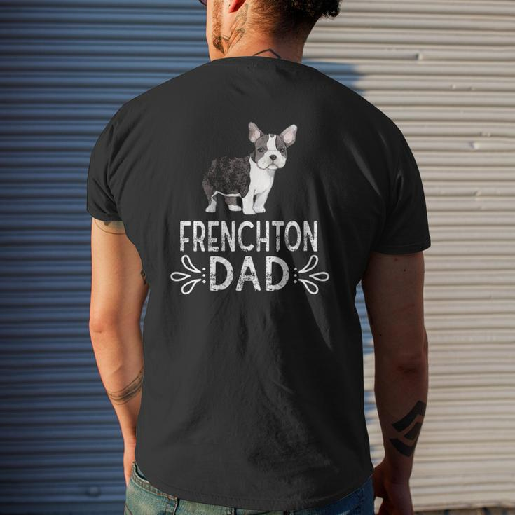 Frenchton Dad Dog Dad Frenchton Daddy Mens Back Print T-shirt Gifts for Him
